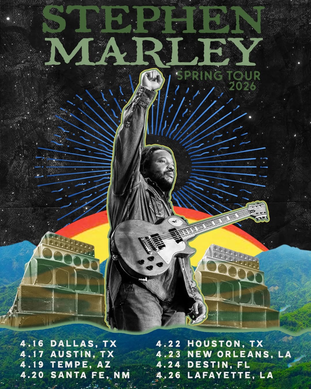 Stephen Marley Tour Poster 2026